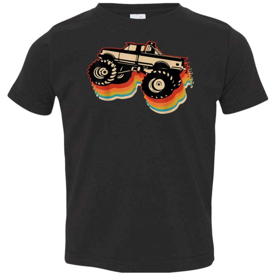 Retro Monster Trucks Gift  Vintage Big Trucks TShirt 3321 Rabbit Skins Toddler Jersey T-Shirt