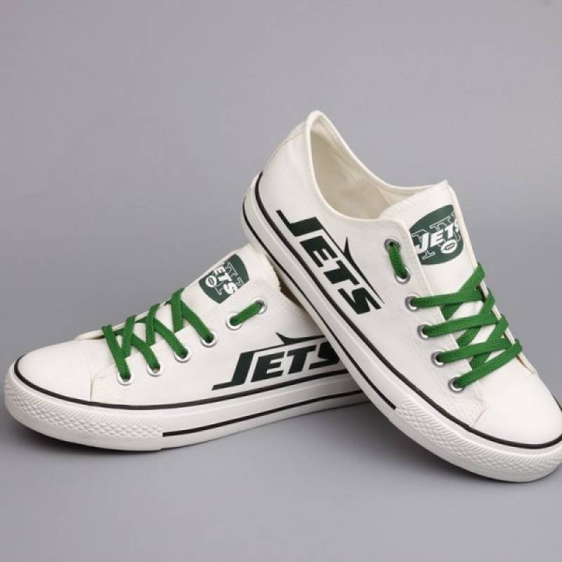 New York Jets Canvas Shoes, Jets Sneakers, Tennis Shoes T-D733