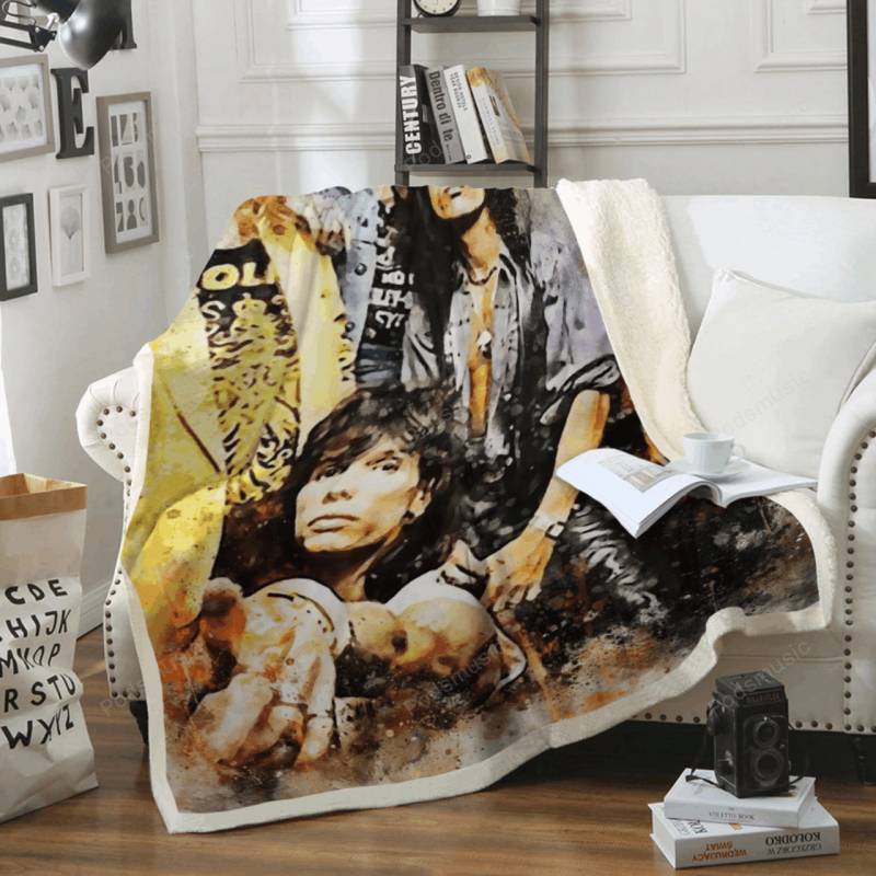 Aerosmith – Watercolors Art For Fans Sherpa Fleece Blanket