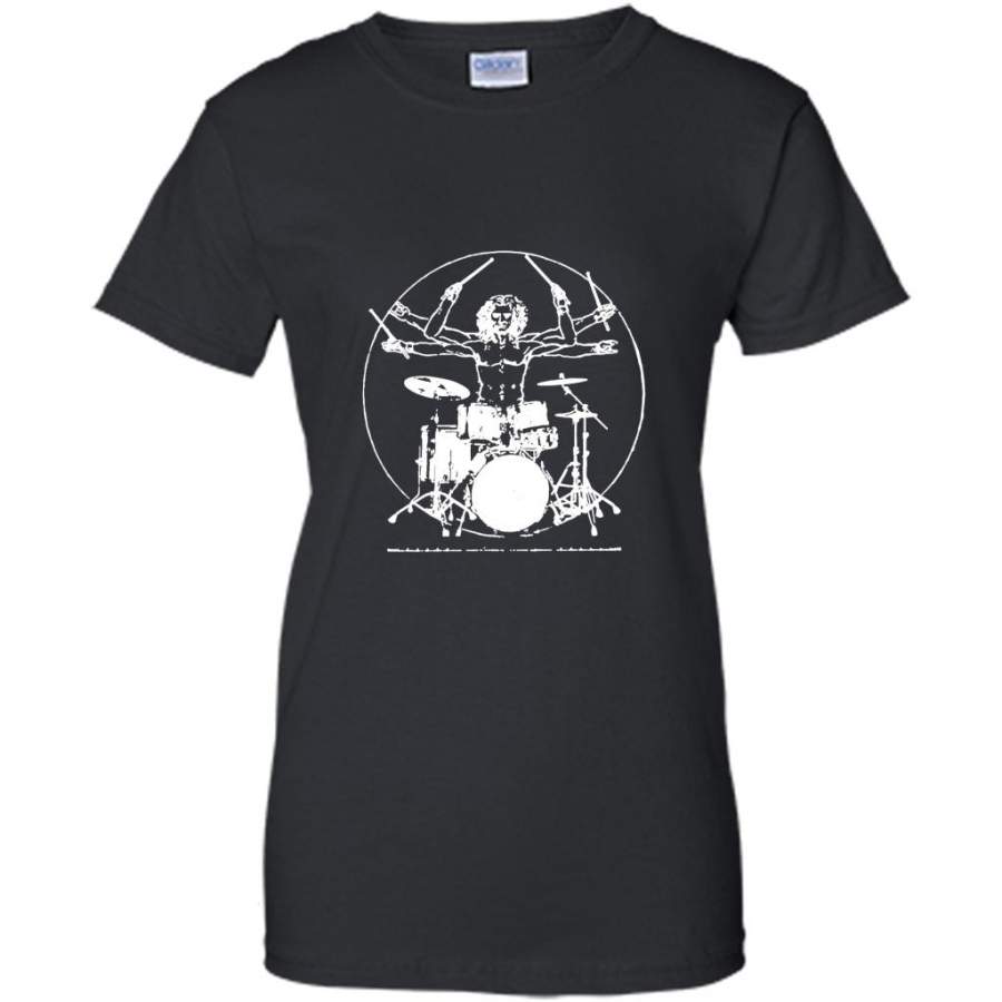 Da Vinci Drums Drummer Shirt Vintage Drums Shirt Cool Drum – Gildan Women Shirt