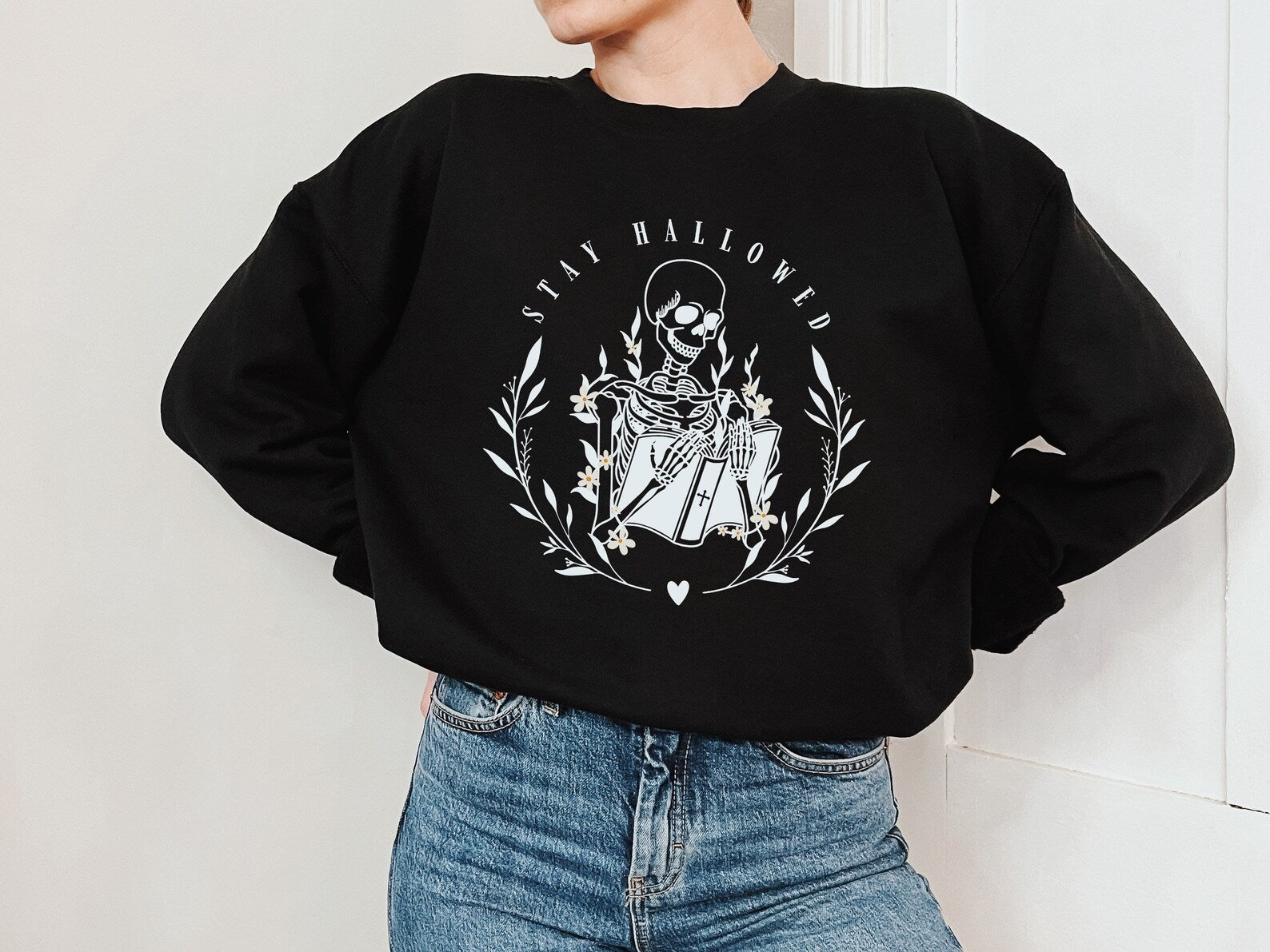 Stay Hallowed Halloween Sweatshirt 2D Crewneck Sweatshirt All Over Print Sweatshirt For Women Sweatshirt For Men Sws3986