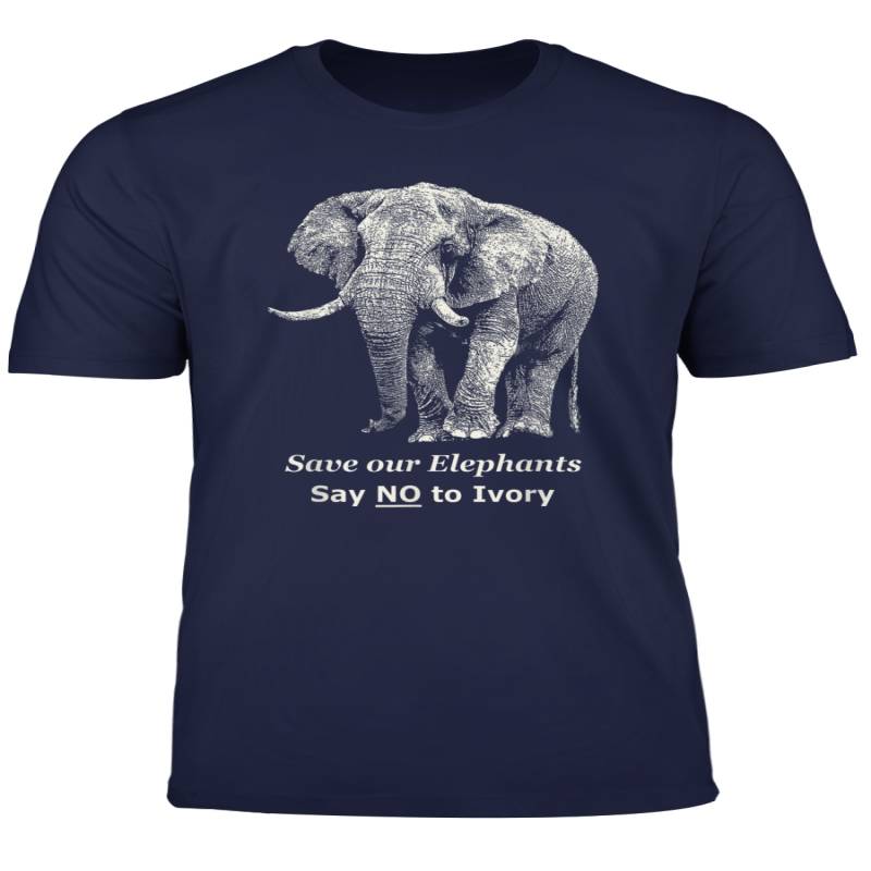 Save Our Elephants Say No To Ivory T Shirt