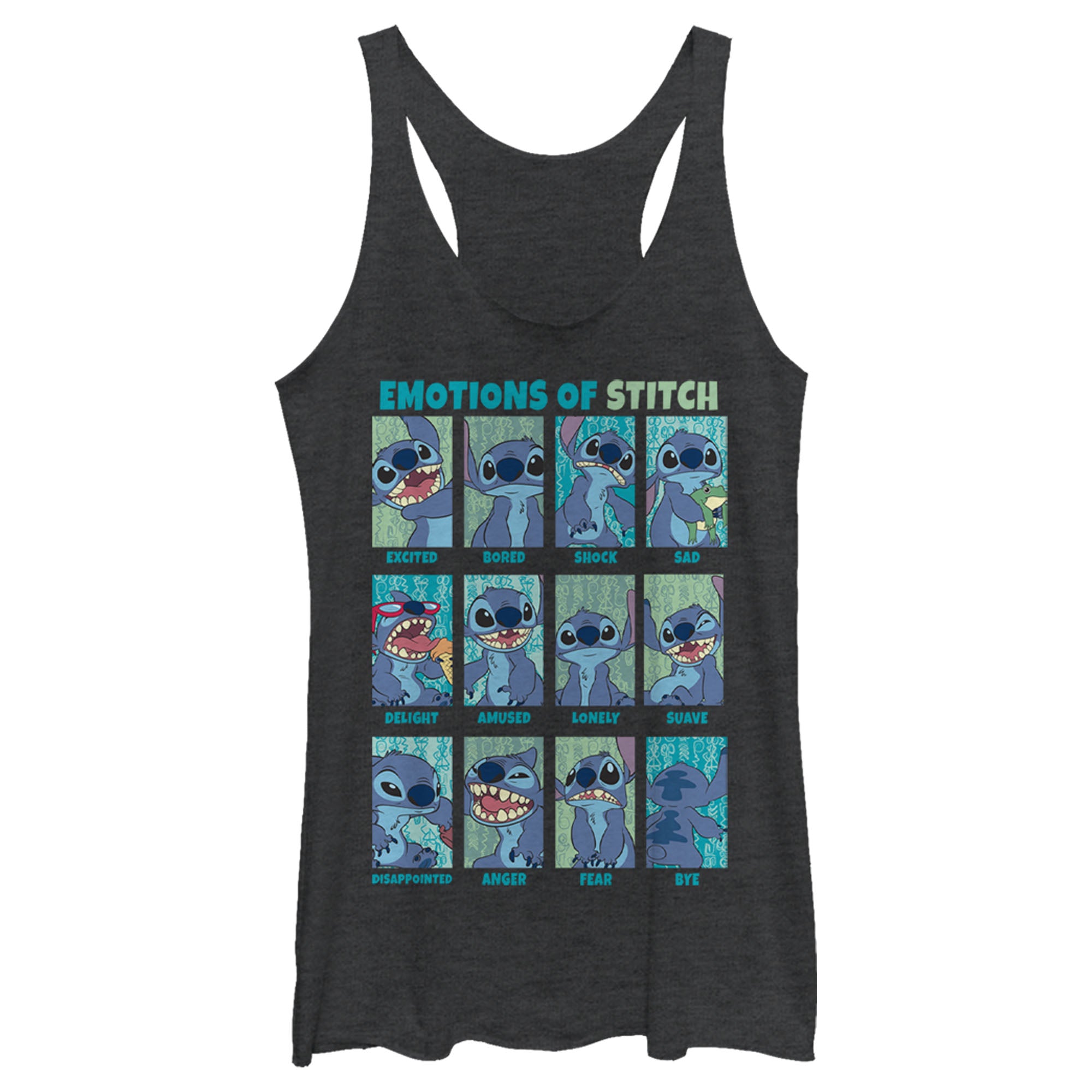 Women’S Lilo & Stitch Emotions Of 626 Racerback Tank Top