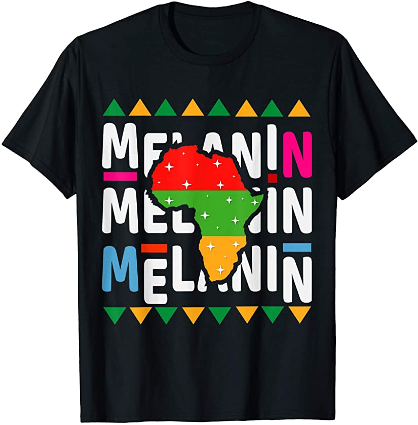 Black Queen Melanin African American pride Black History T-Shirt