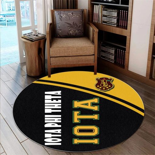 Iota Phi Theta Round Rug – Fraternity Curve Version Round Rug