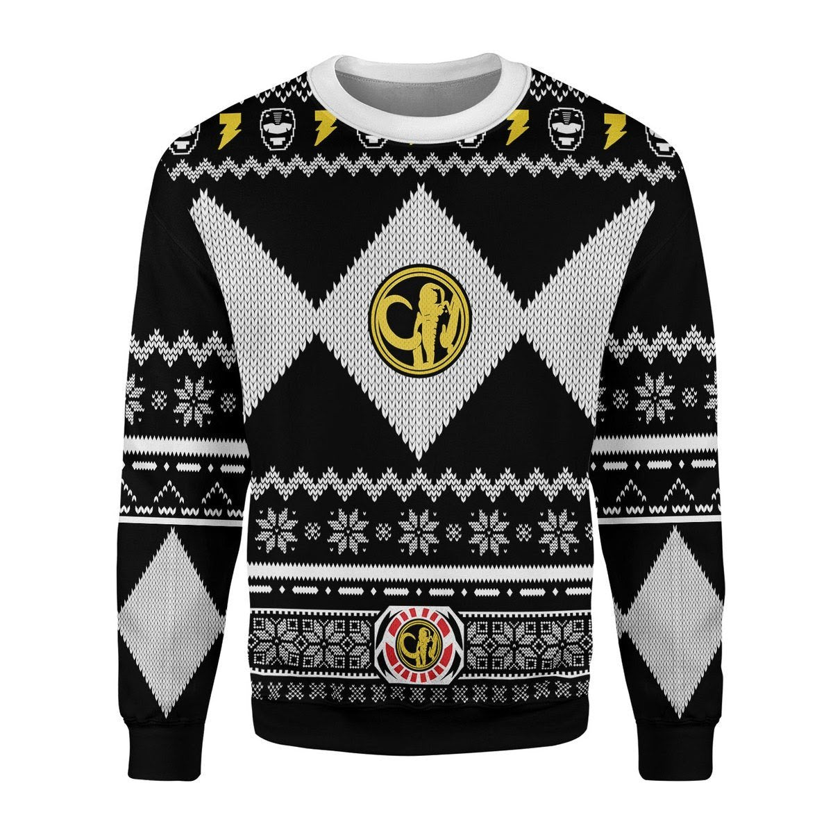 Gearhomies 3D Sweatshirt Black Power Rangers