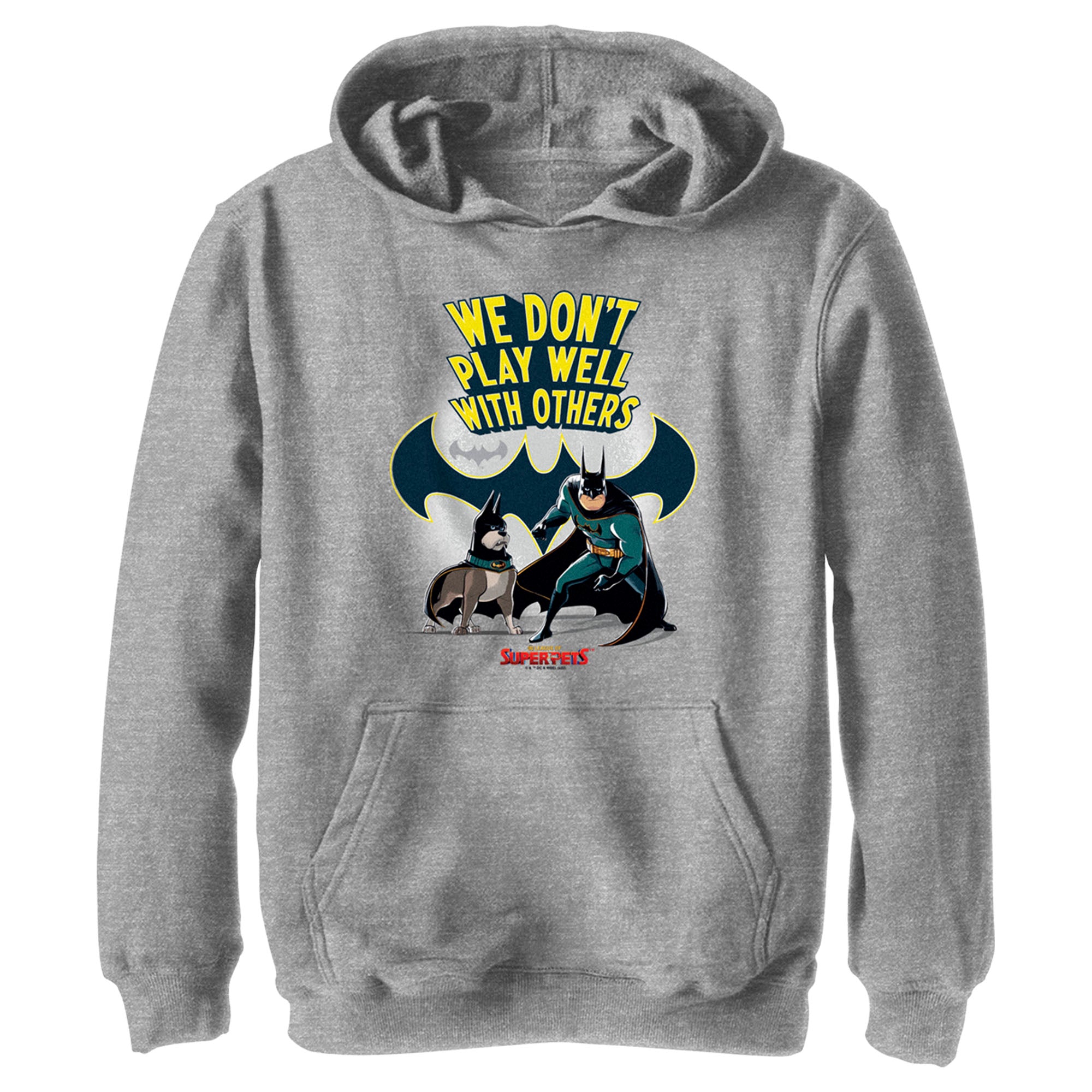 Boy’S Dc League Of Super-Pets We Don’T Play Well With Others Pull Over Hoodie