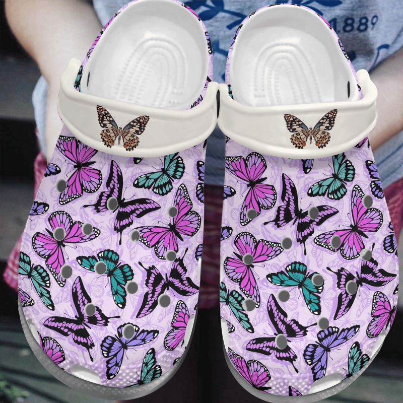 Full Of Butterflies Shoes Crocbland Clogs Gifts