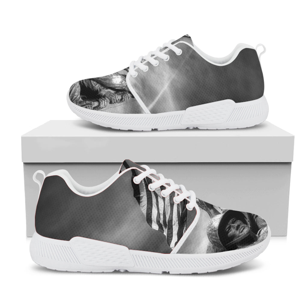 American War Memorial Print White Athletic Shoes