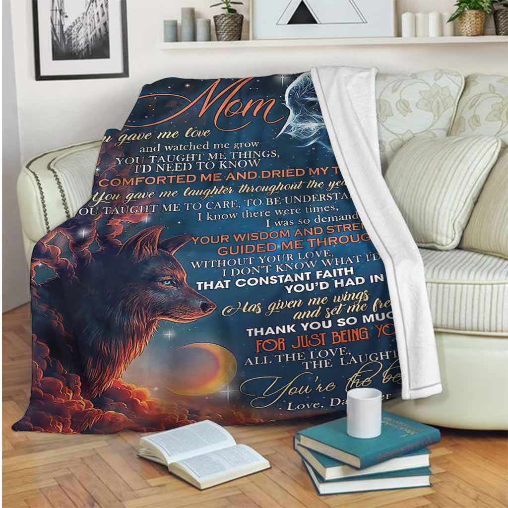 To My Mom Fleece Blanket, You Are My Love And Watched Me Grow Gift For Mom From Daughter Birthday Gift Home Decor Bedding Couch Sofa Soft And Comfy Cozy