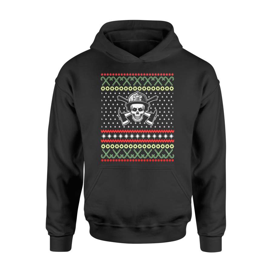Firefighter Christmas Firefighter Xmas Hoodie