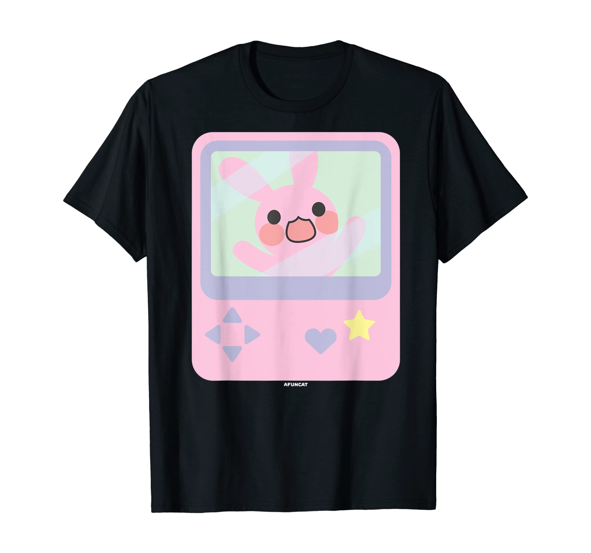 NEW Super Kawaii Gamer Bunny Rabbit Pastel T-Shirt