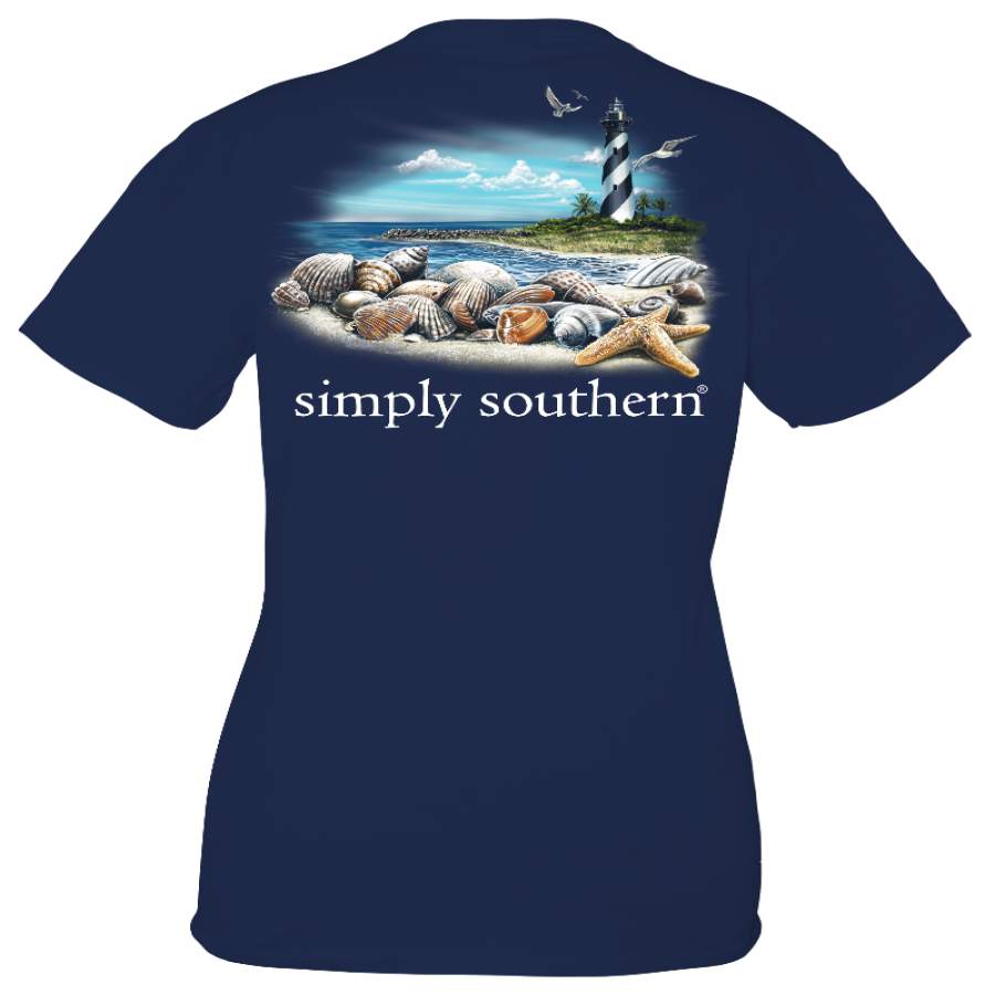 Simply Southern Vintage Lighthouse Beach Unisex T-Shirt