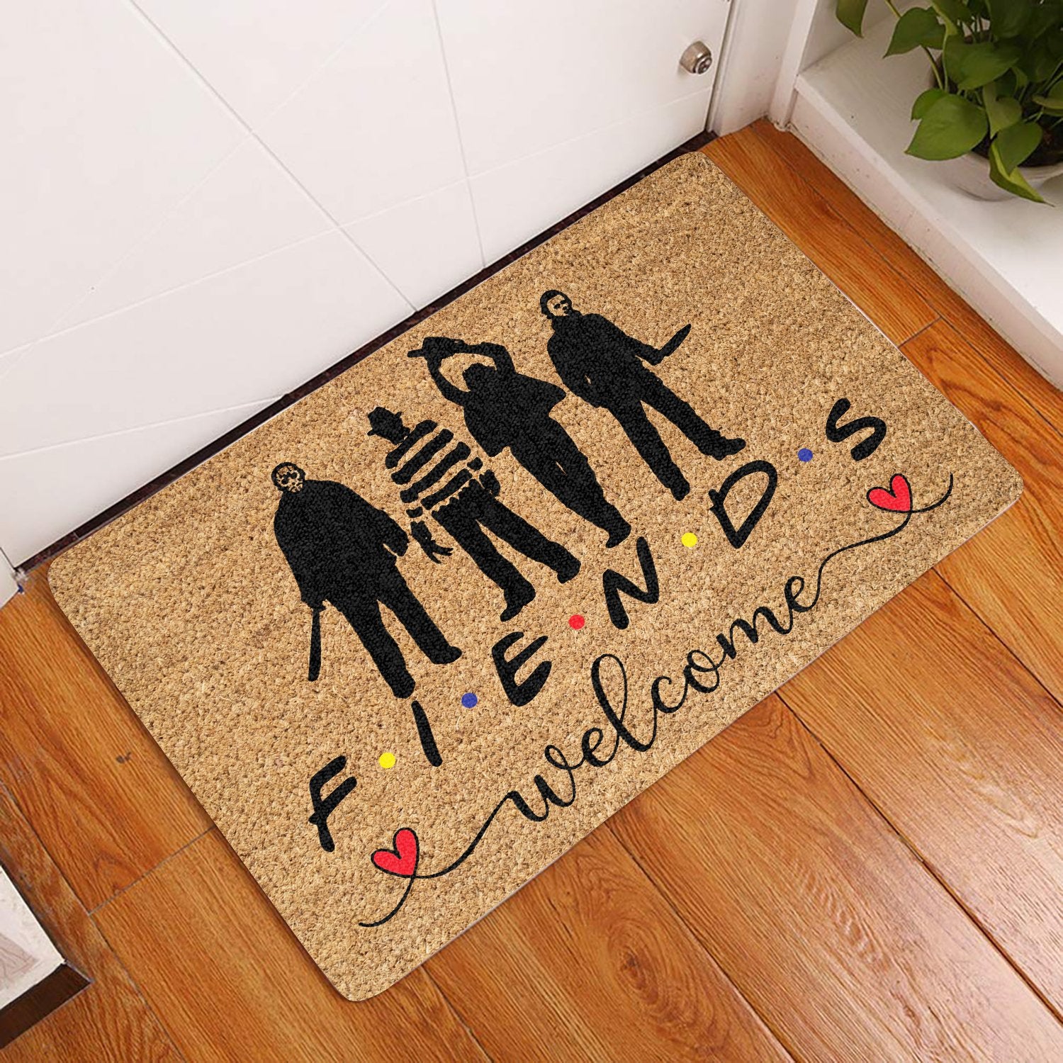 Welcome Fiends All Over Printing Doormat Pre1985