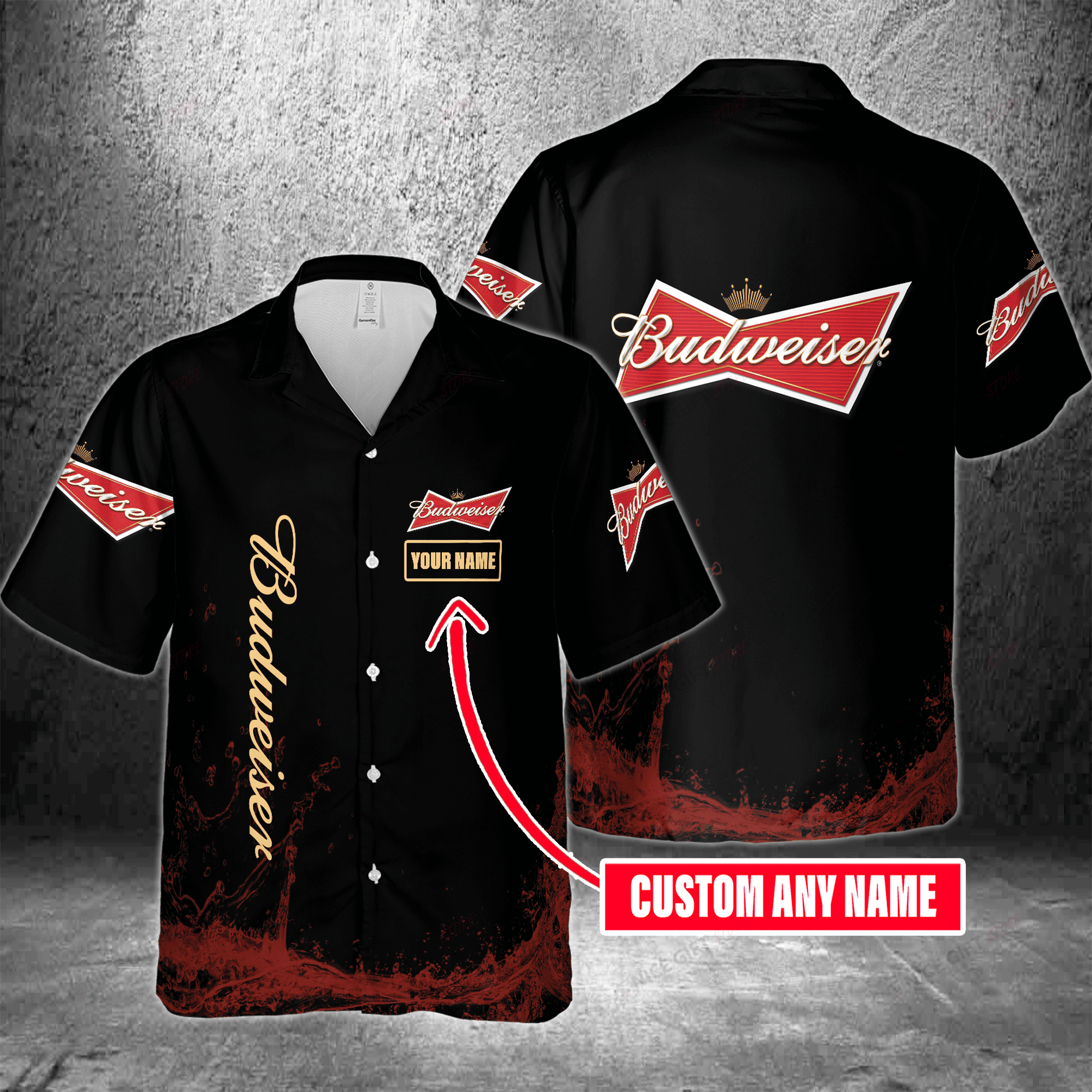 Budweiser Custom Name Hawaiian Shirt 3Hs-H4I6