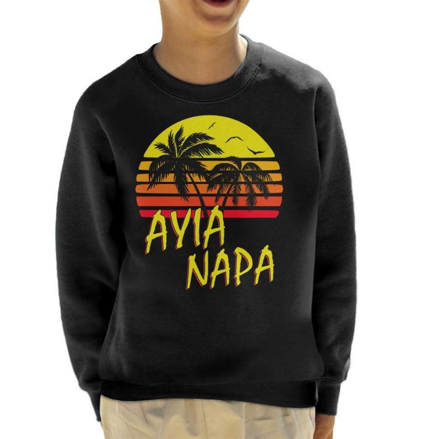 Ayia Napa Vintage Sun Kid’s Sweatshirt