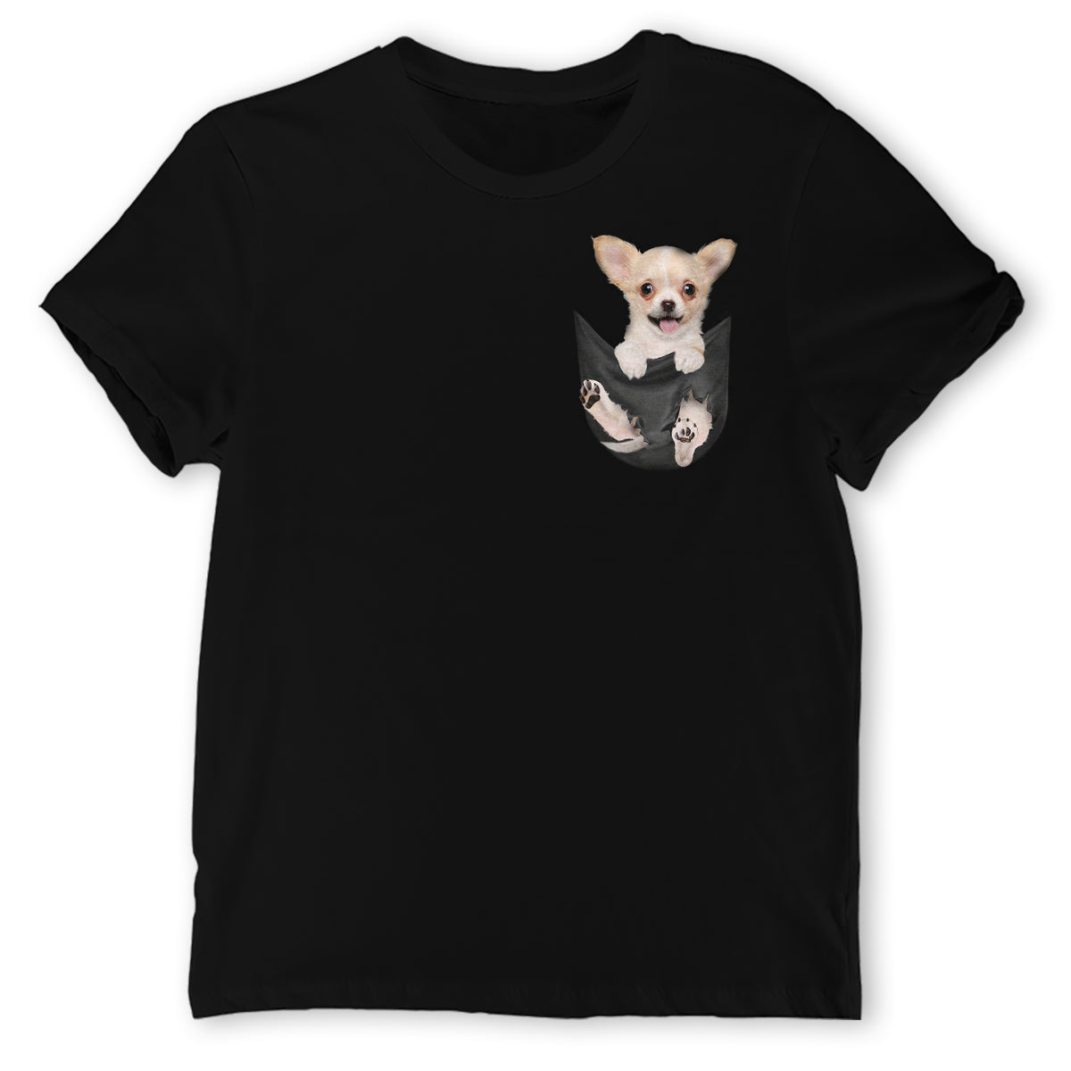 Chihuahua In Pocket Shirt, Baby Chihuahua Shirt, Chihuahua Dog Shirt, Cute Chihuahua Shirt, Dog Shirt, Dog Pocket Shirt, T-Shirt, Tee