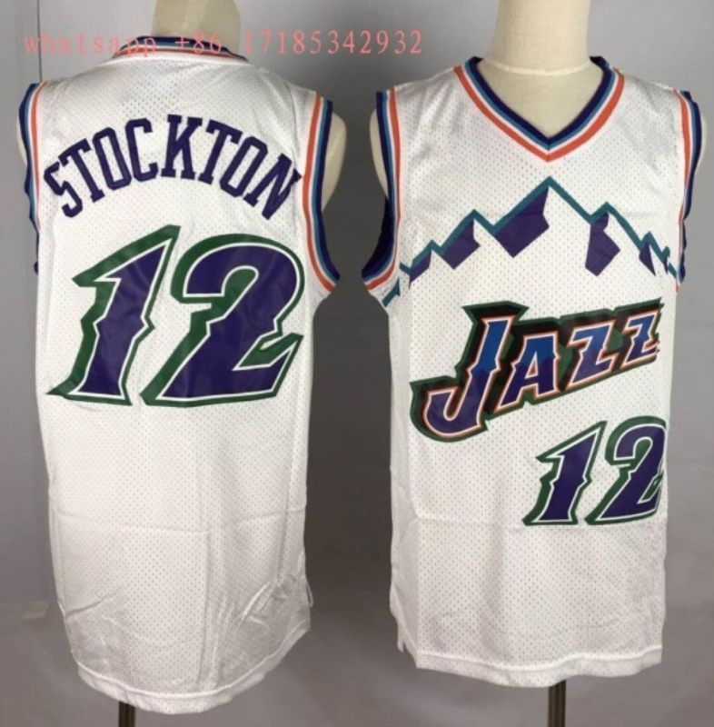 Utah Jazz John Stockton #12 2020 NBA New Arrival White Jersey