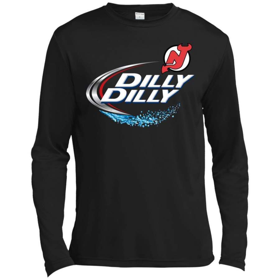 AGR Dilly Dilly New Jersey Devils Sport Premium Long Sleeve T-shirt