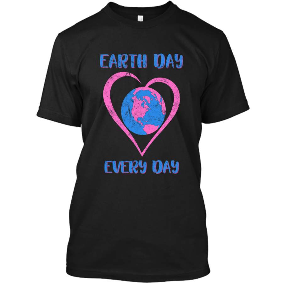 Earth Day Every Day Shirt 2018 Vintage Distressed Tshirt Custom Ultra Cotton