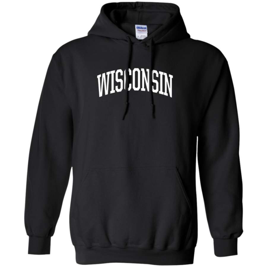 Wisconsin Shirt Wisconsin Sports College Style Hoodie