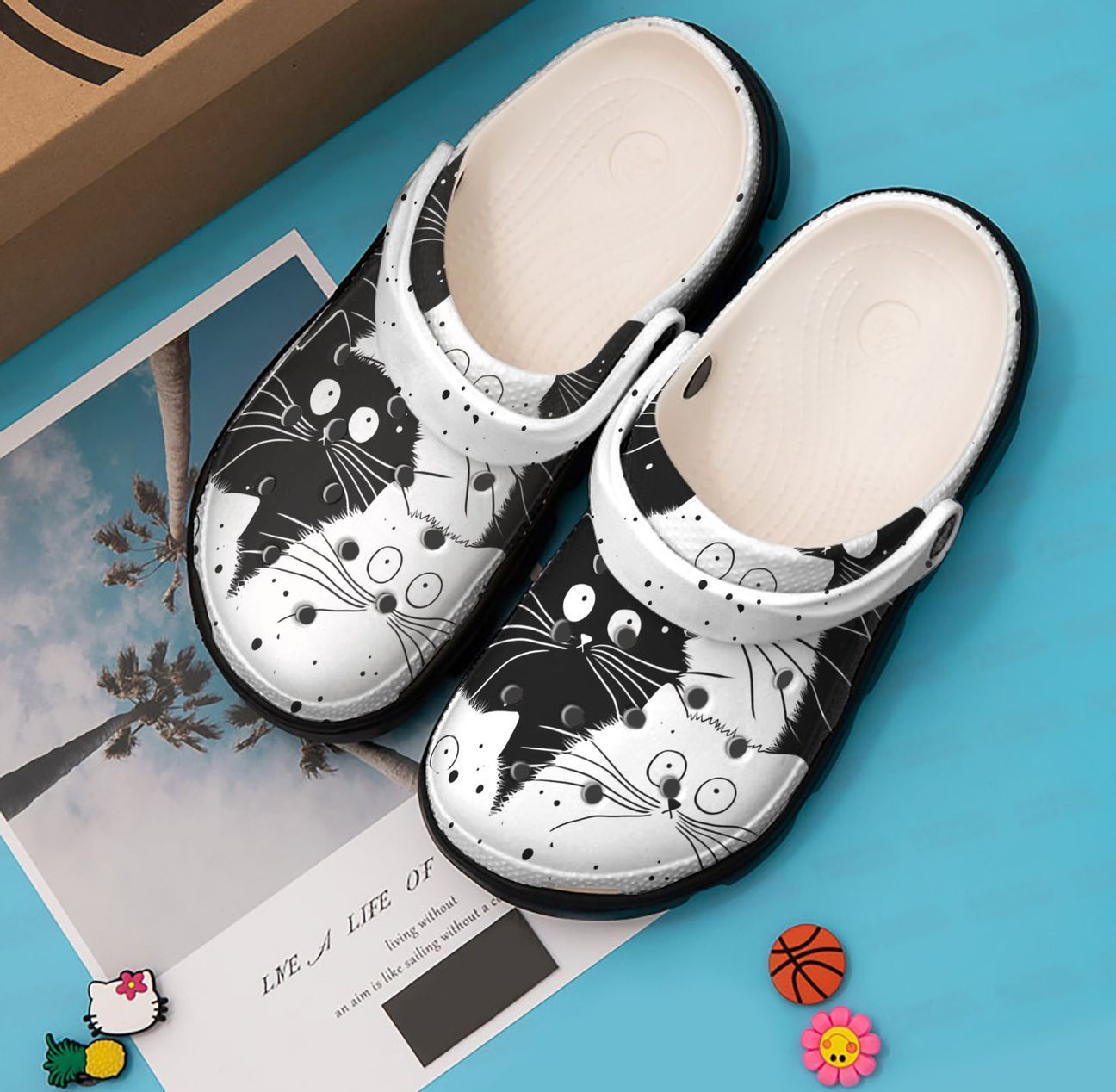 Cat Personalized Clog, Custom Name, Text, Color, Number Fashion Style For Women, Men, Kid, Print 3D Dotted Cat