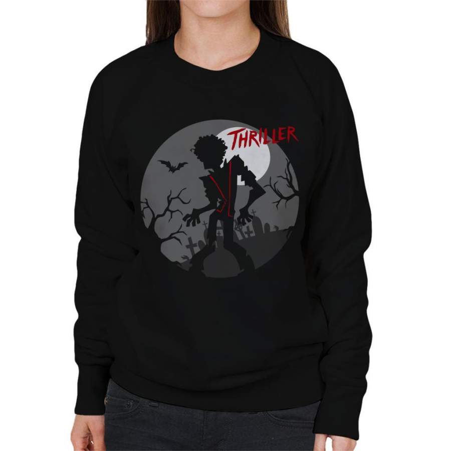 Michael Jackson Thriller Graveyard Silhouette Women’s Sweatshirt