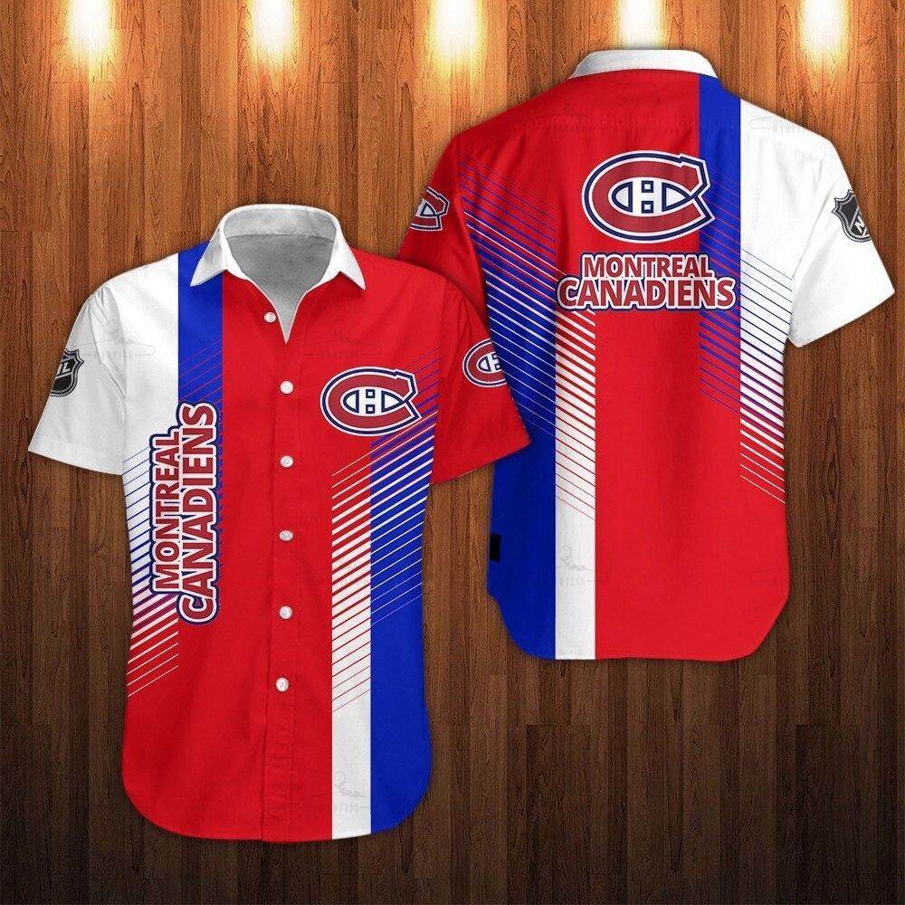 Montreal Canadiens Shirts 3D Cool Design Short Sleeve