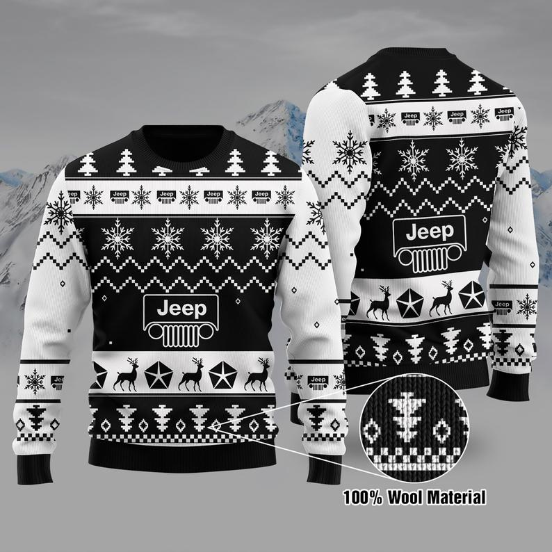 Jeep Ugly Christmas Sweater | Unisex | Adult | Us3105