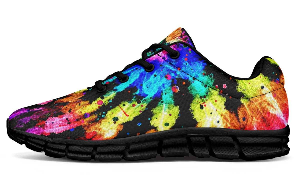 Tie Dye Explosion Breathable Sneakers Custom Shoes