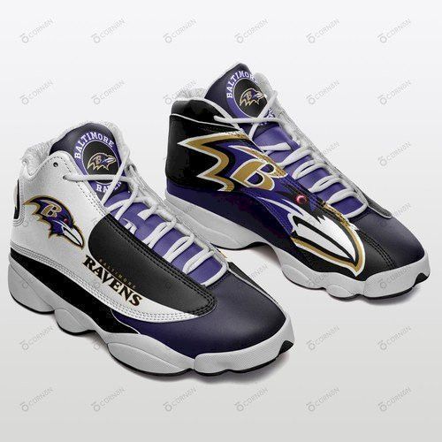 Baltimore Ravens Air Jd13 Jordan 13 Sneakers 362