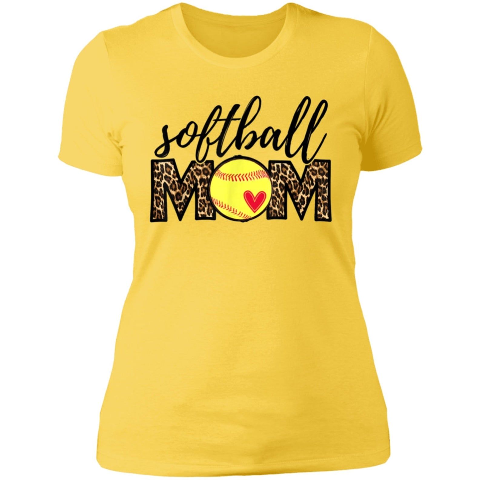 Softball Mom Shirt Leopard Skin T-Shirt Funny Baseball Mom Mother’S Day 2021 T-Shirt Gift For Mother Gift For Wife