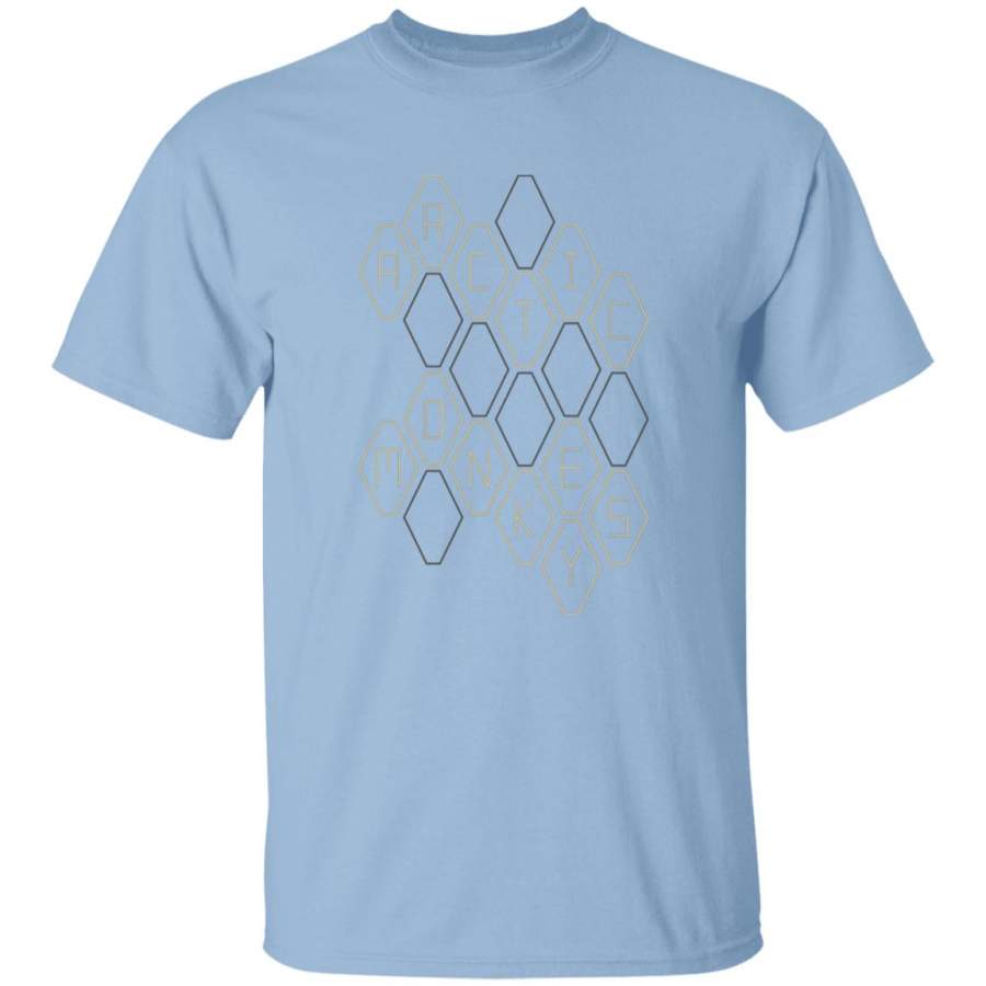 Arctic monkeys merch am hexagons september tour t shirt black