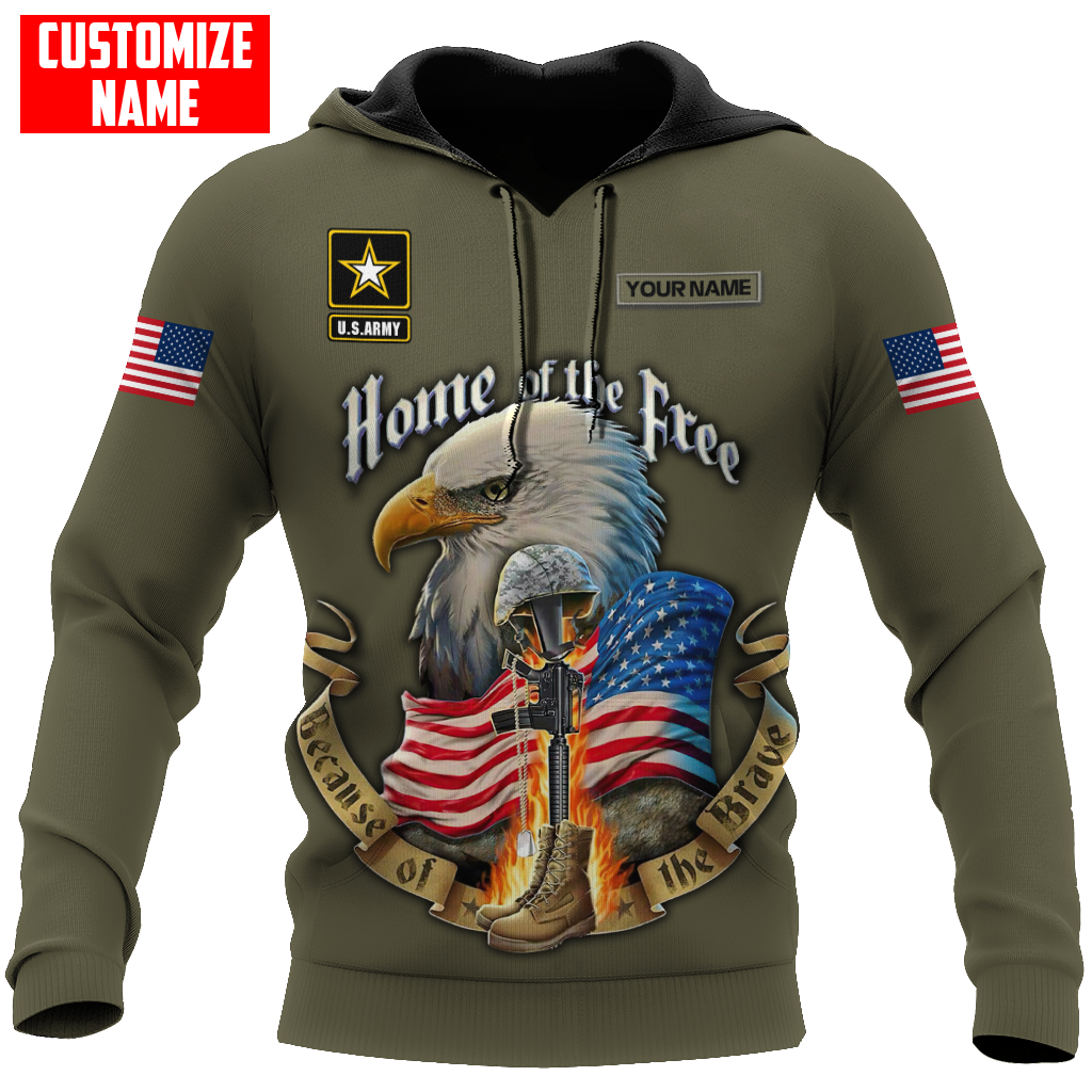 Us Army Veteran 3D All Over Printed Unisex Hoodie