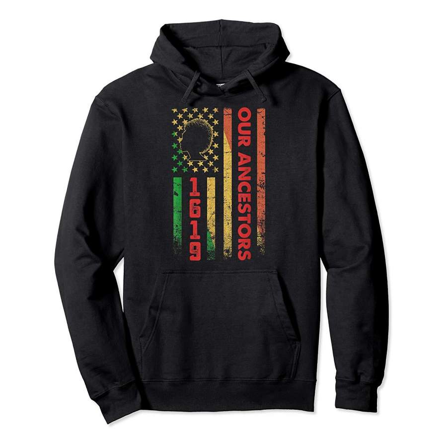 1619 Our Ancestors African American Black History Vintage Hoodie Premium Tee