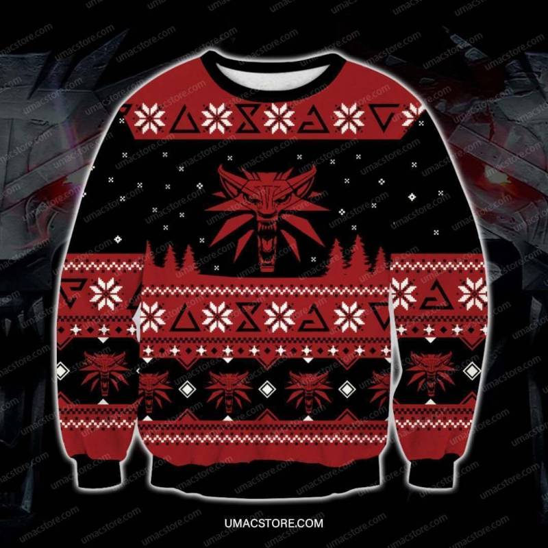 The Witcher V2 3D Print Ugly Christmas Sweatshirt