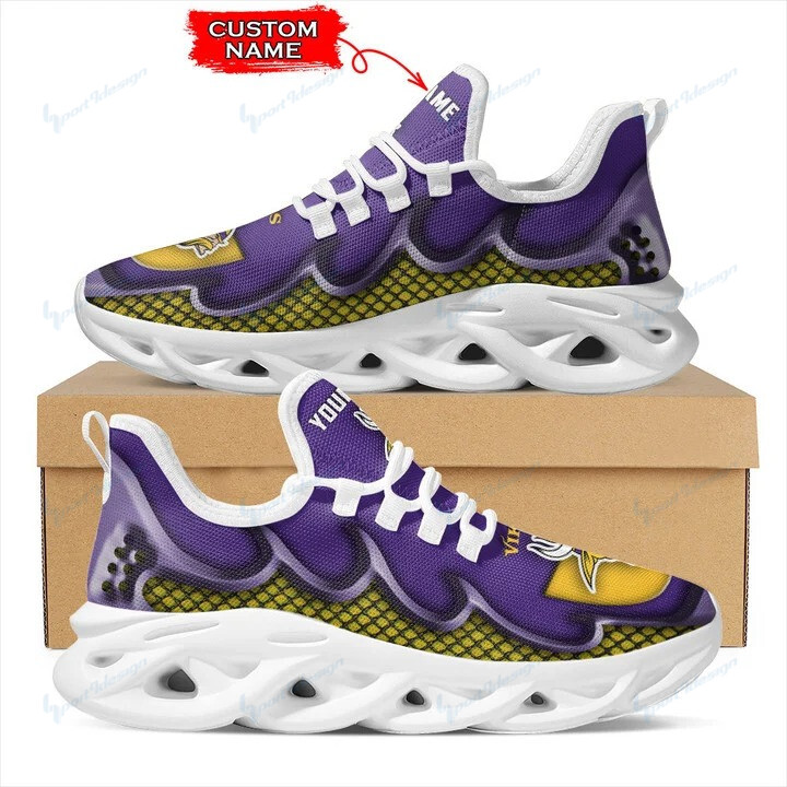 Minnesota Vikings Personalized Yezy Running Sneakers Bg424