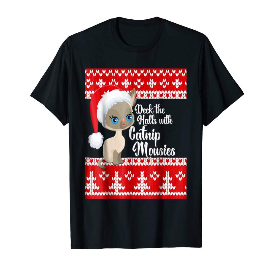 Wonderful Deck The Halls With Catnip Mousies Cute Kitten For Men and Women T-Shirt, Quotes T Shirt, Funny t shirt