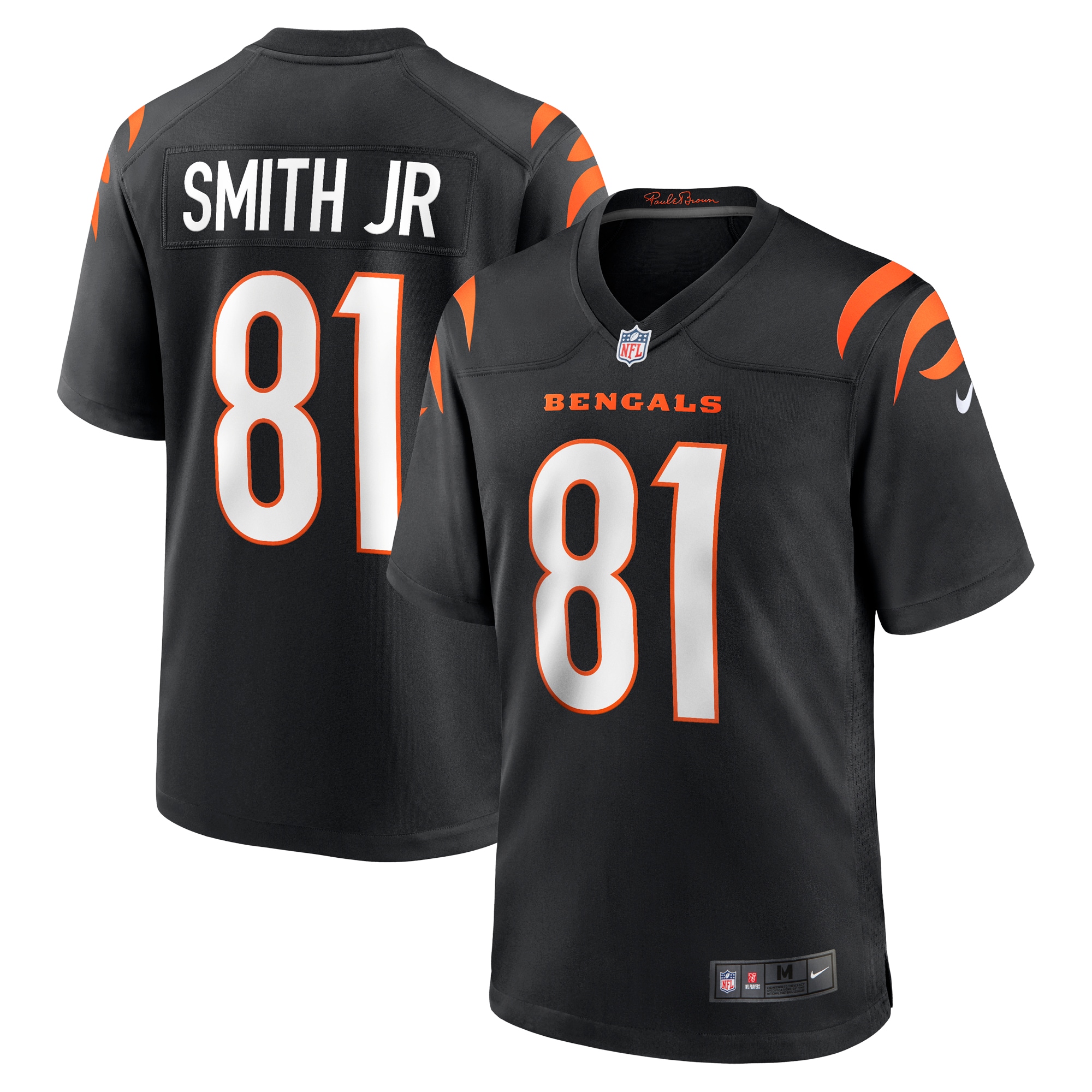 Men’s Cincinnati Bengals Irv Smith Jr. Black Game Jersey