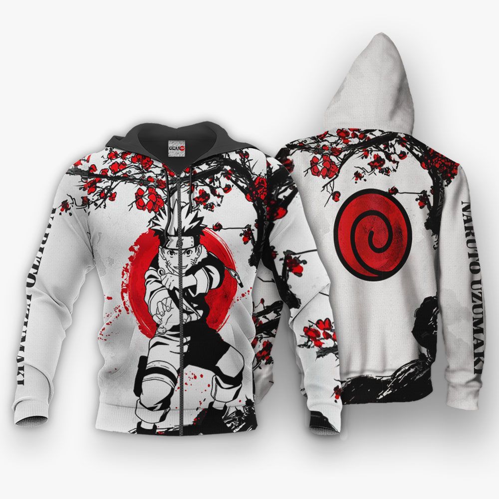 Uzumaki Naruto Hoodie Japan Style Custom Anime Shirts