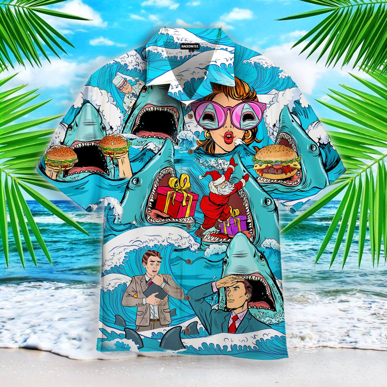 The Meg Shark Is Coming Aloha Hawaiian Shirts For Men & For Women |  Wt1210