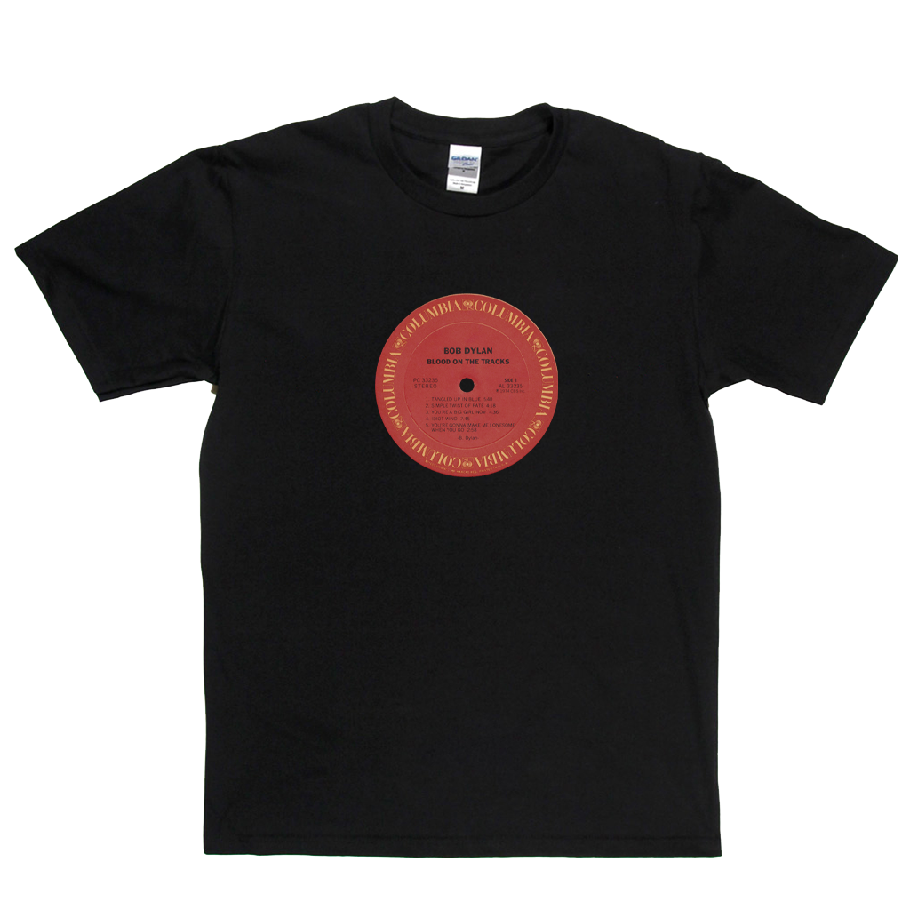 Bob Dylan Blood On The Tracks Label T-Shirt