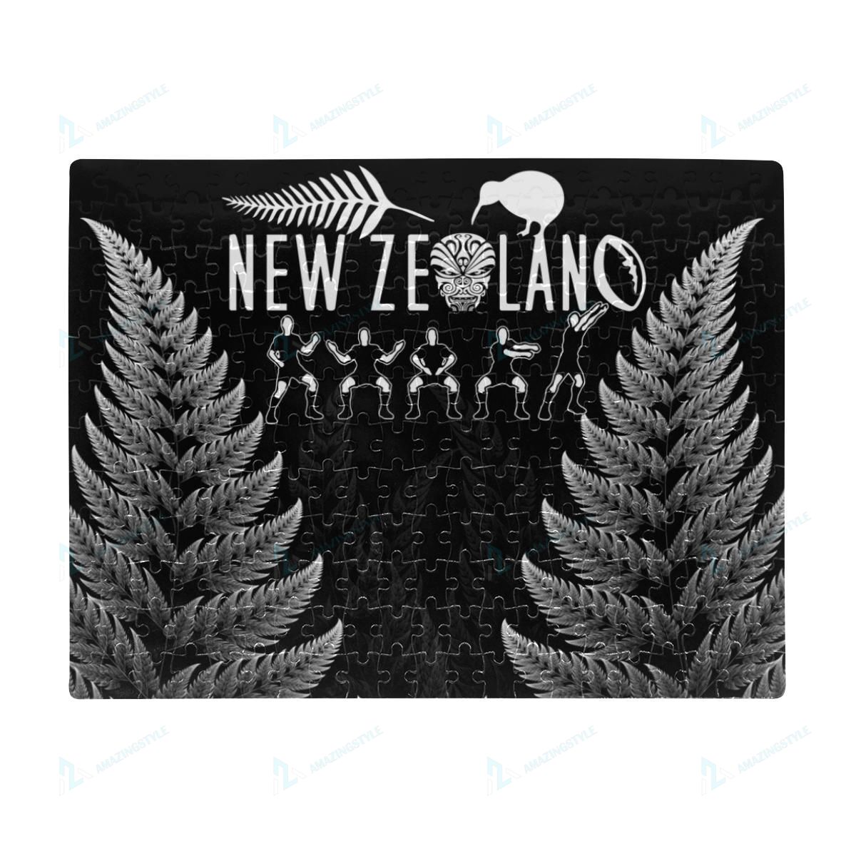 All Blacks Jigsaw Puzzle Haka Rugby Exclusive Edition Black K4