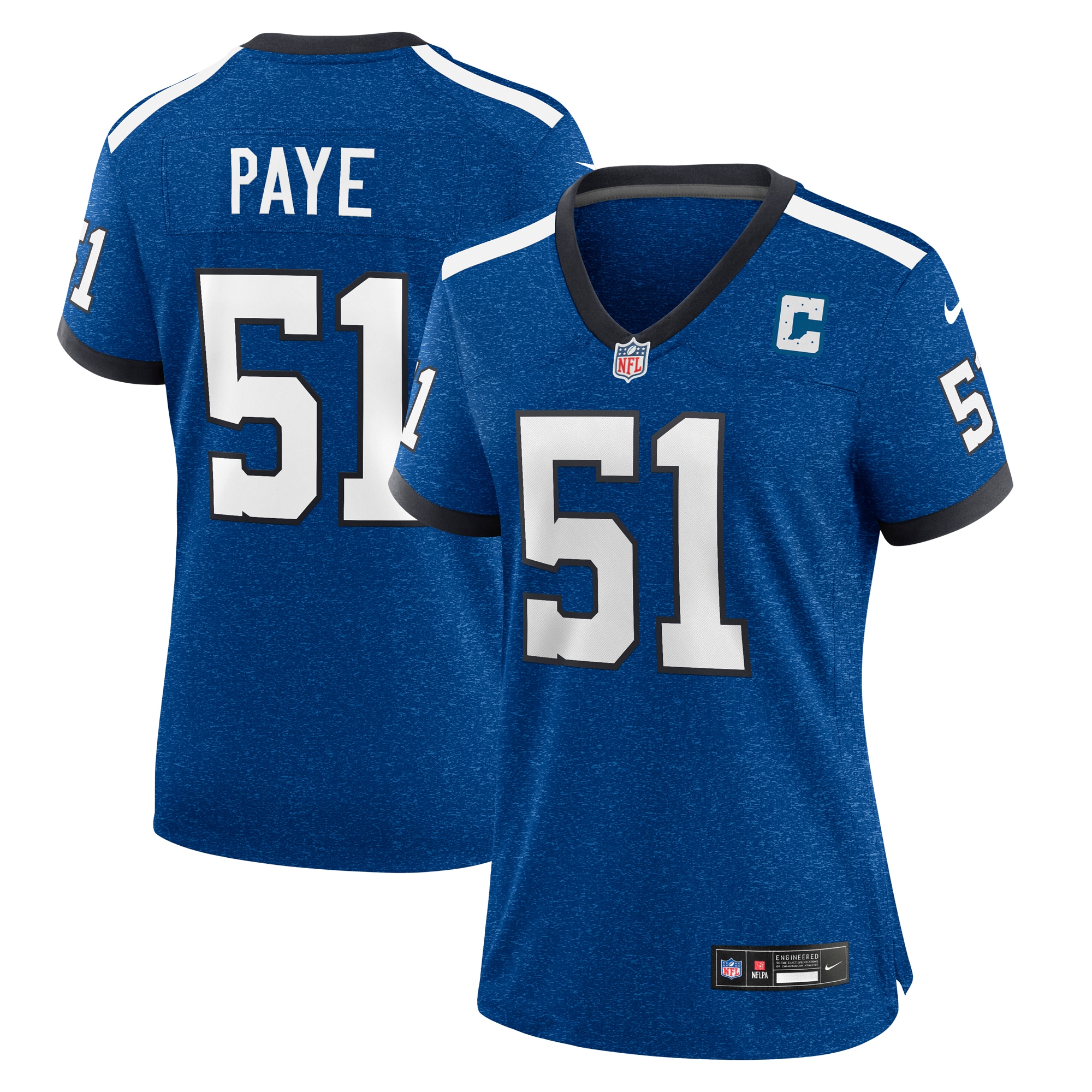 Women’s Indianapolis Colts Kwity Paye Royal Indiana Nights Alternate Game Jersey