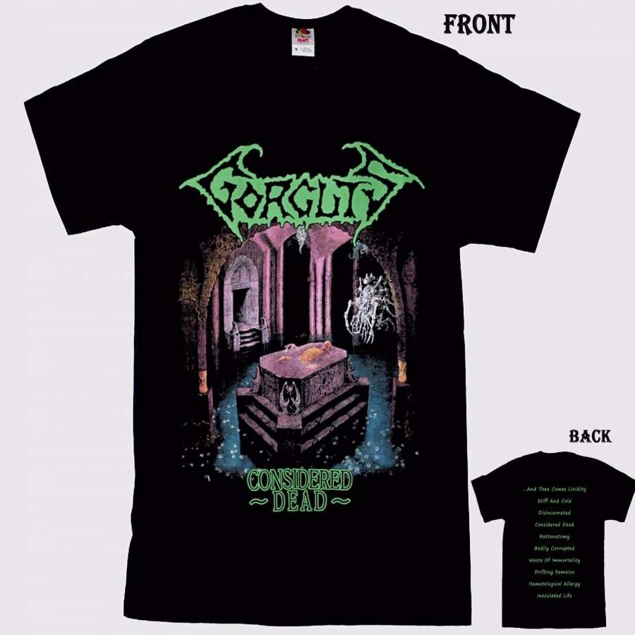 Gorguts Considered Dead Canadian Death Metal Band T-Shirt