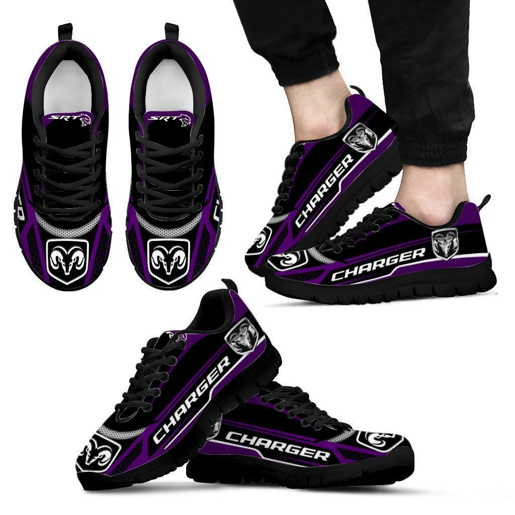 3D Printed Dodge Charger Sneakers Ver 1 For Men & Women (Violet)