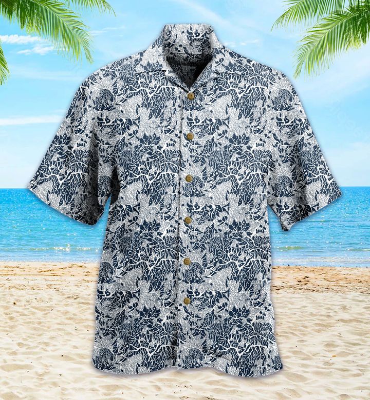 Coral Reef Gray Hawaii Shirt Ha77863