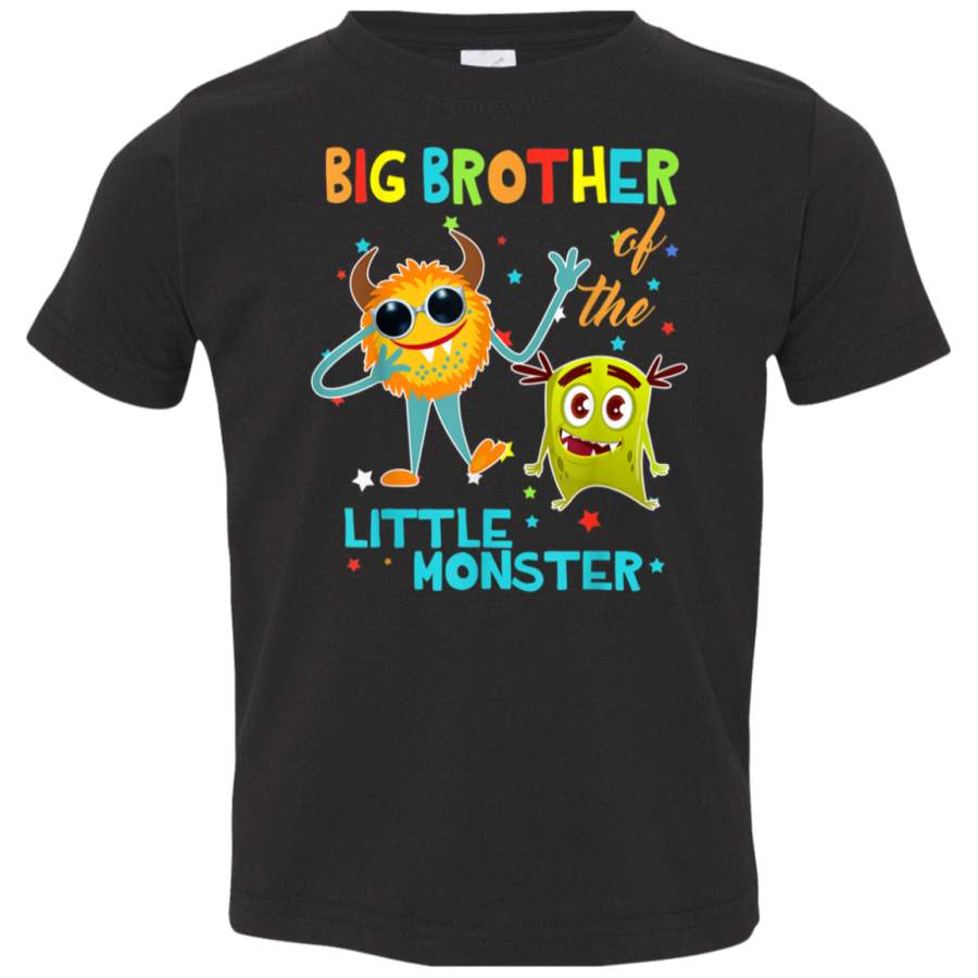 Big Brother Of The Little Monster Birthday Shirts 3321 Rabbit Skins Toddler Jersey T-Shirt