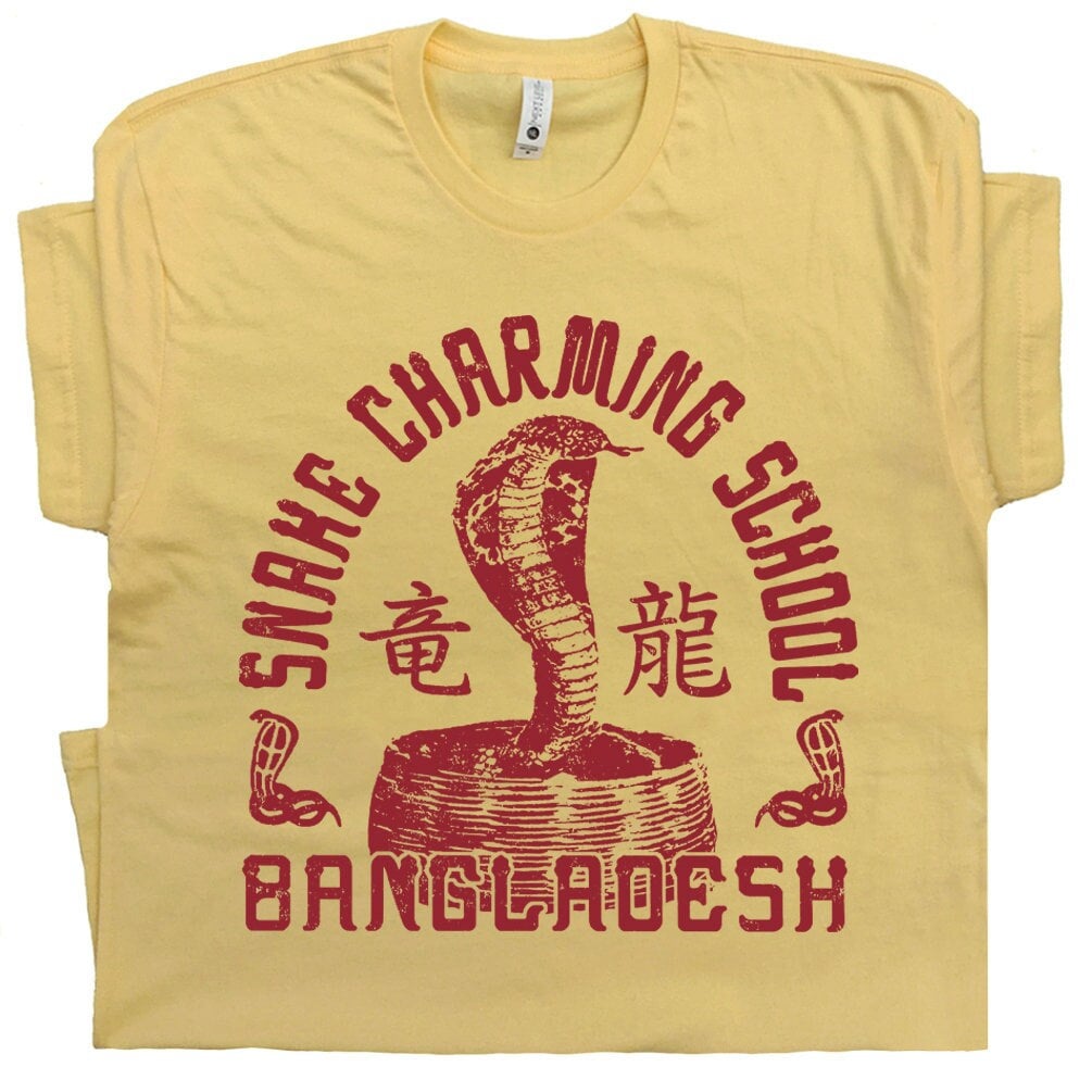 Snake Charming Shirt Cobra Snake T Shirt Bangladesh Shirt Funny Vintage Graphic Shirts for Men Women Ladies Weird Cool Herpetology Shirts