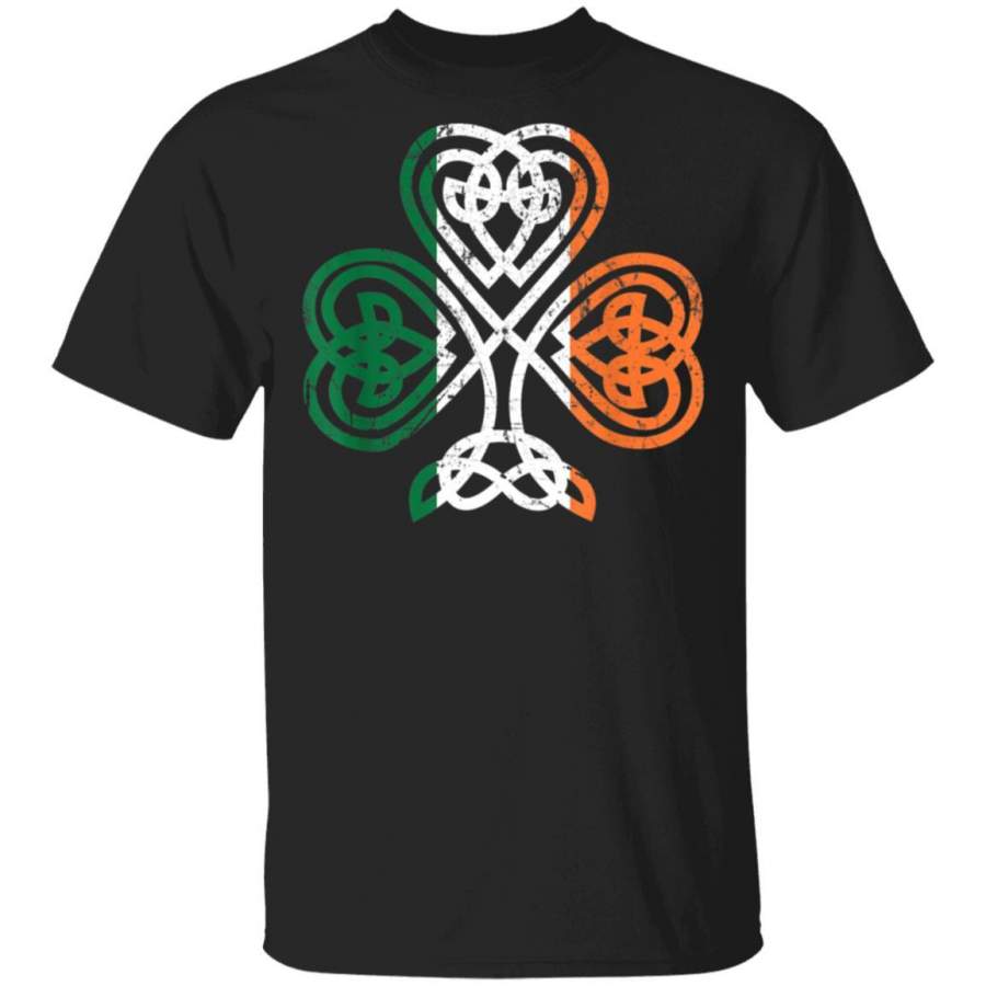 Vintage St Patricks Day Celtic Knot Shamrock T-Shirt